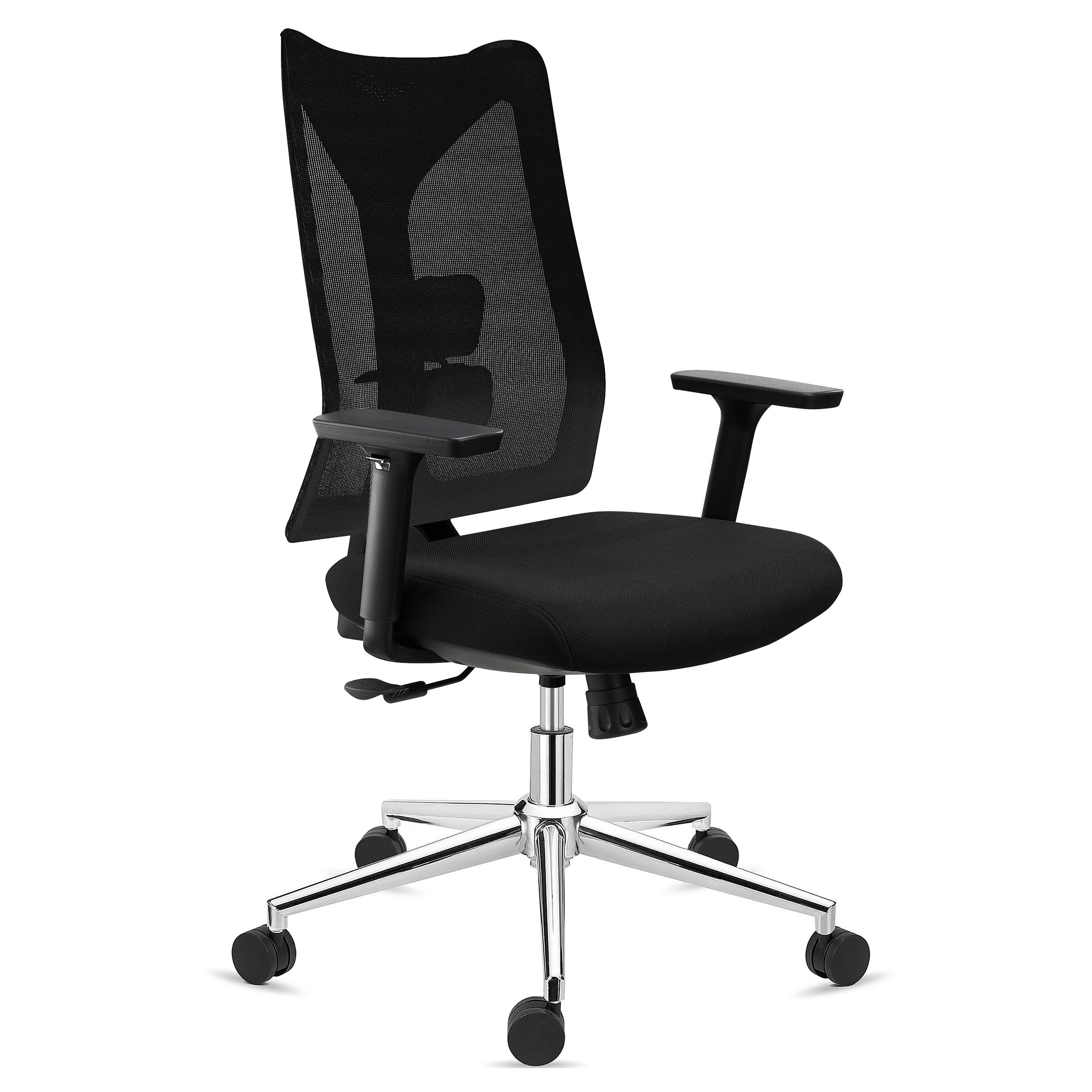 Ergonomische bureaustoel  ADARA, Professioneel Gebruik 8h, 3D-Armleuningen, Zwart