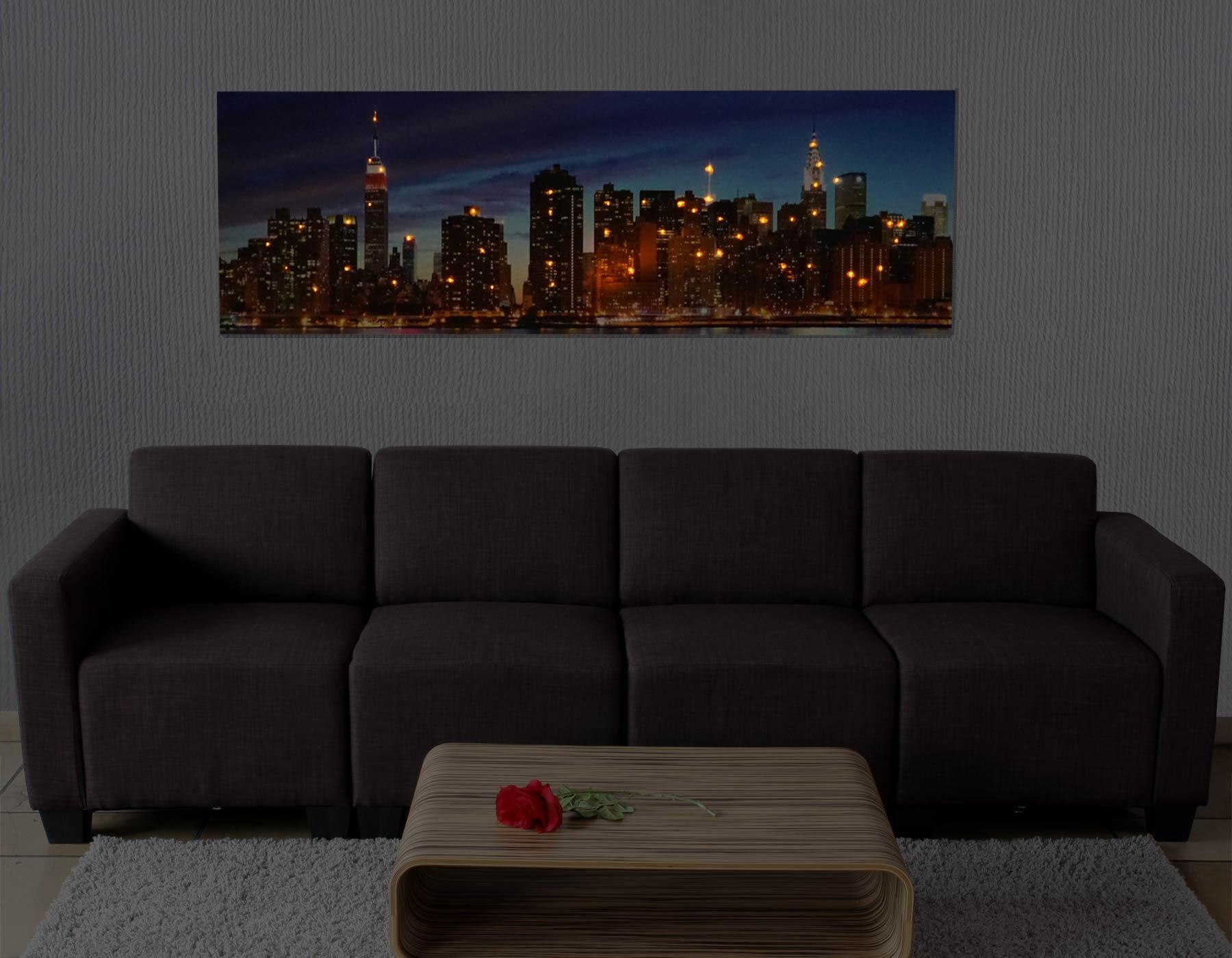 Doordeweekse dagen Vochtigheid Vooruitgang Wanddecoratie LED NYC, met verlichting, 40x120 cm - Bureaustoelpro.nl