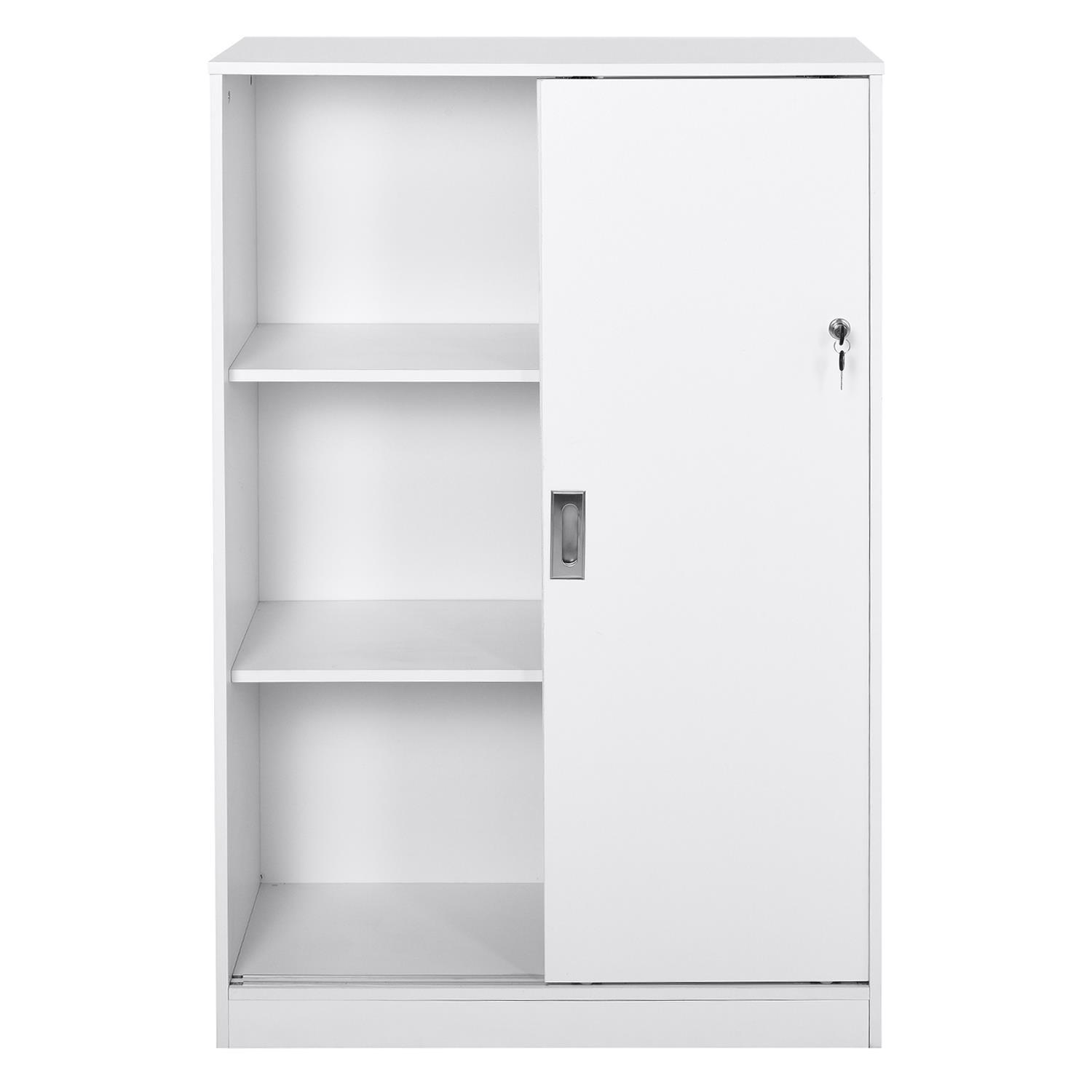 Archiefkast SERVI, 80x40x120cm, in wit - Bureaustoelpro.nl