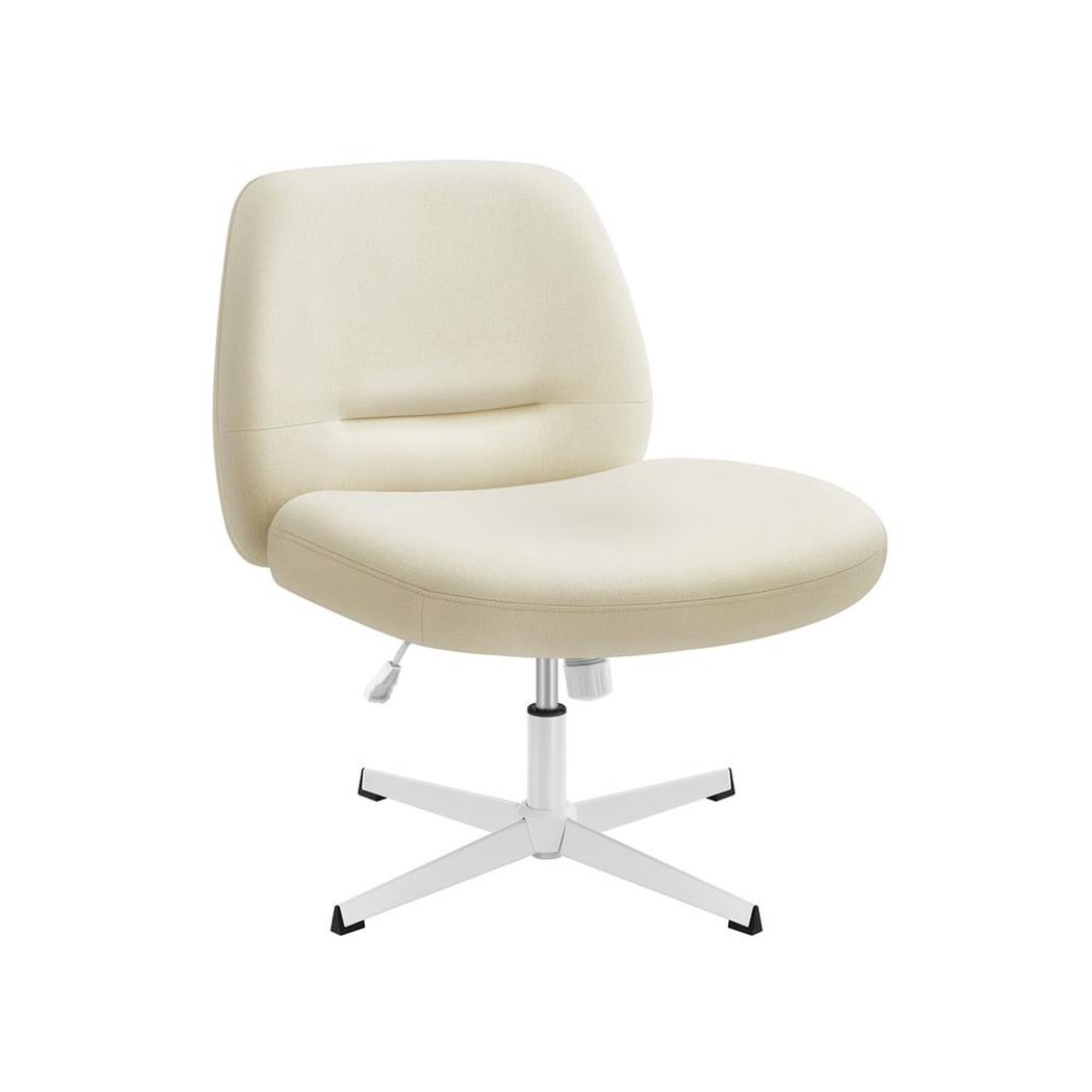 Loungestoel COMFY Dikke Vulling, Draaibaar, Kantelbaar en In Hoogte Verstelbaar, Beige