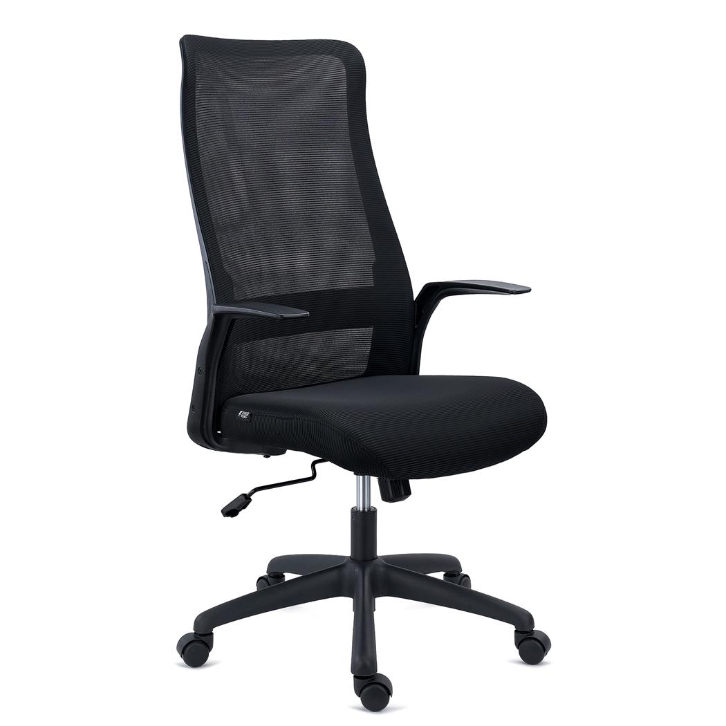 Ergonomische Bureaustoel SIERRA, Elegant Ontwerp, Lendensteun, Zwarte Mesh Stof