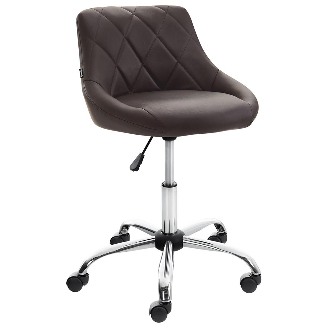 Bureaustoel DOVER LEDER, Uniek Ontwerp, Zeer Comfortabel, Kleur Bruin