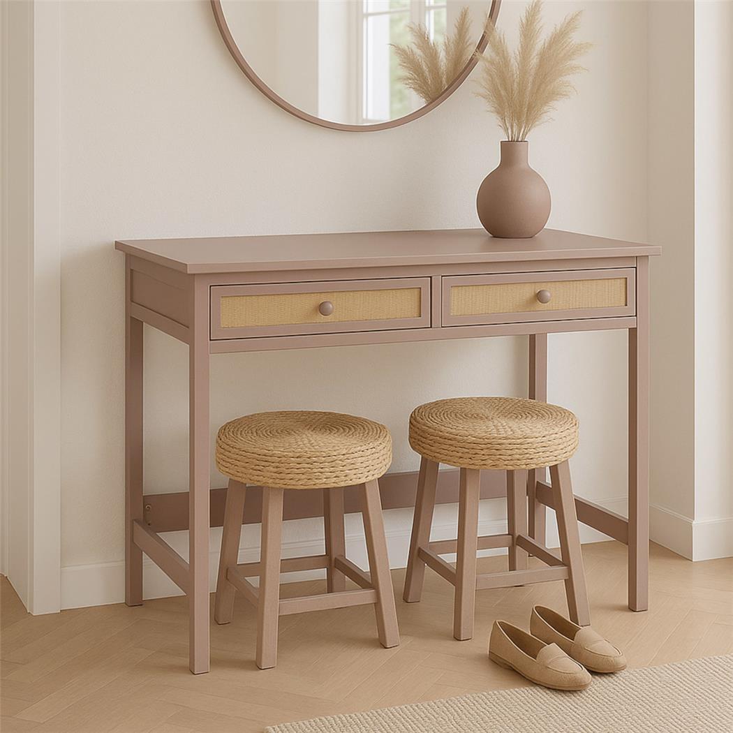 Bureau ORBIT, Stijlvol en Functioneel, met 2 Lades, 78x110x60cm, Kleur Taupe
