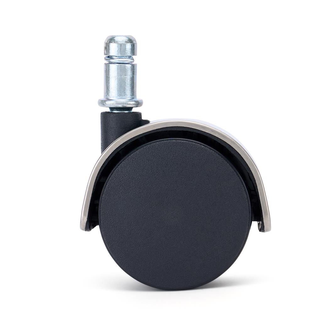 Set van 5 Wielen COVER, 11x50mm, Elegante Chroomlook, Geschikt voor Tapijten Vloeren