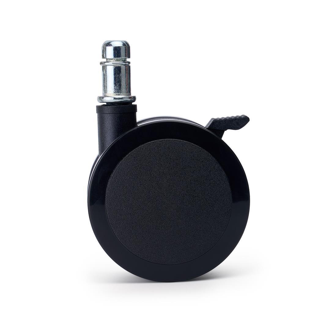 Set van 5 Wielen BRAKE, 11x50mm, met Remmen, Zwart