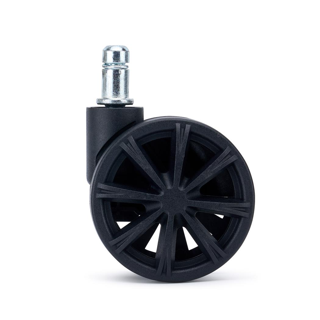 Set van 5 Wielen SPOKE, 11x50mm, Modern Spaakontwerp, Zwart