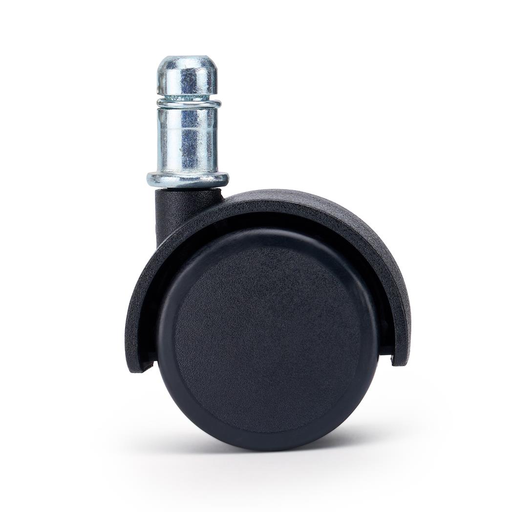 Set van 5 Wielen CLASS, 11x50mm, Elegant ontwerp, Harde vloeren, Zwart