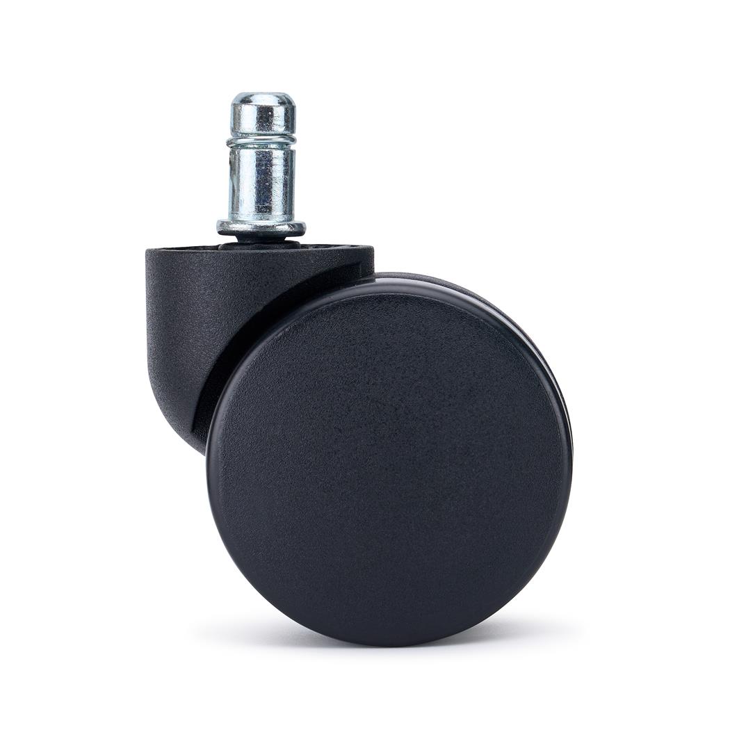 Set van 5 Wielen SLIDE, 11x50mm, Voor Tapijten vloeren, Zwart