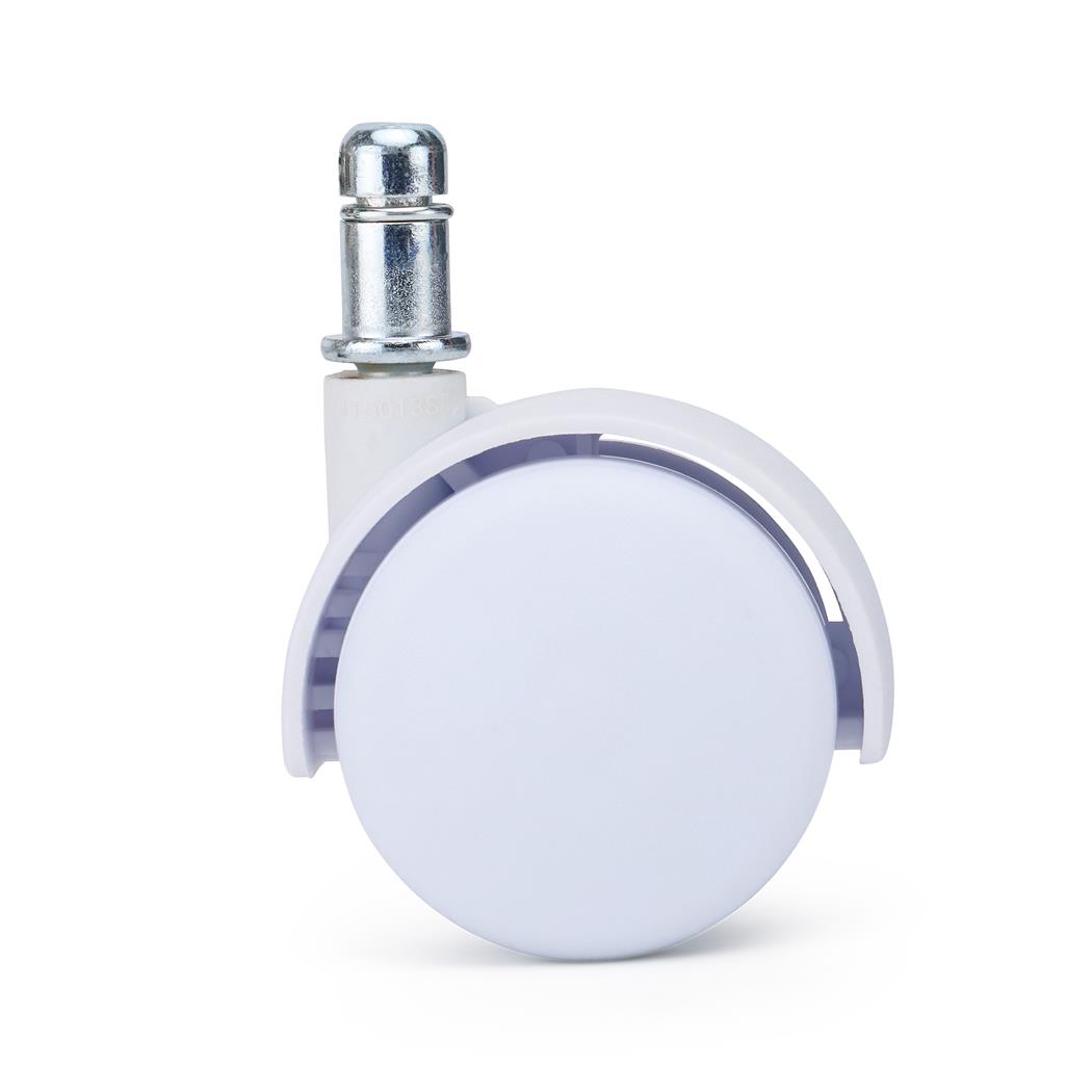 Set van 5 Wielen MOVE, 11x50mm, voor Tapijten Vloeren, Wit