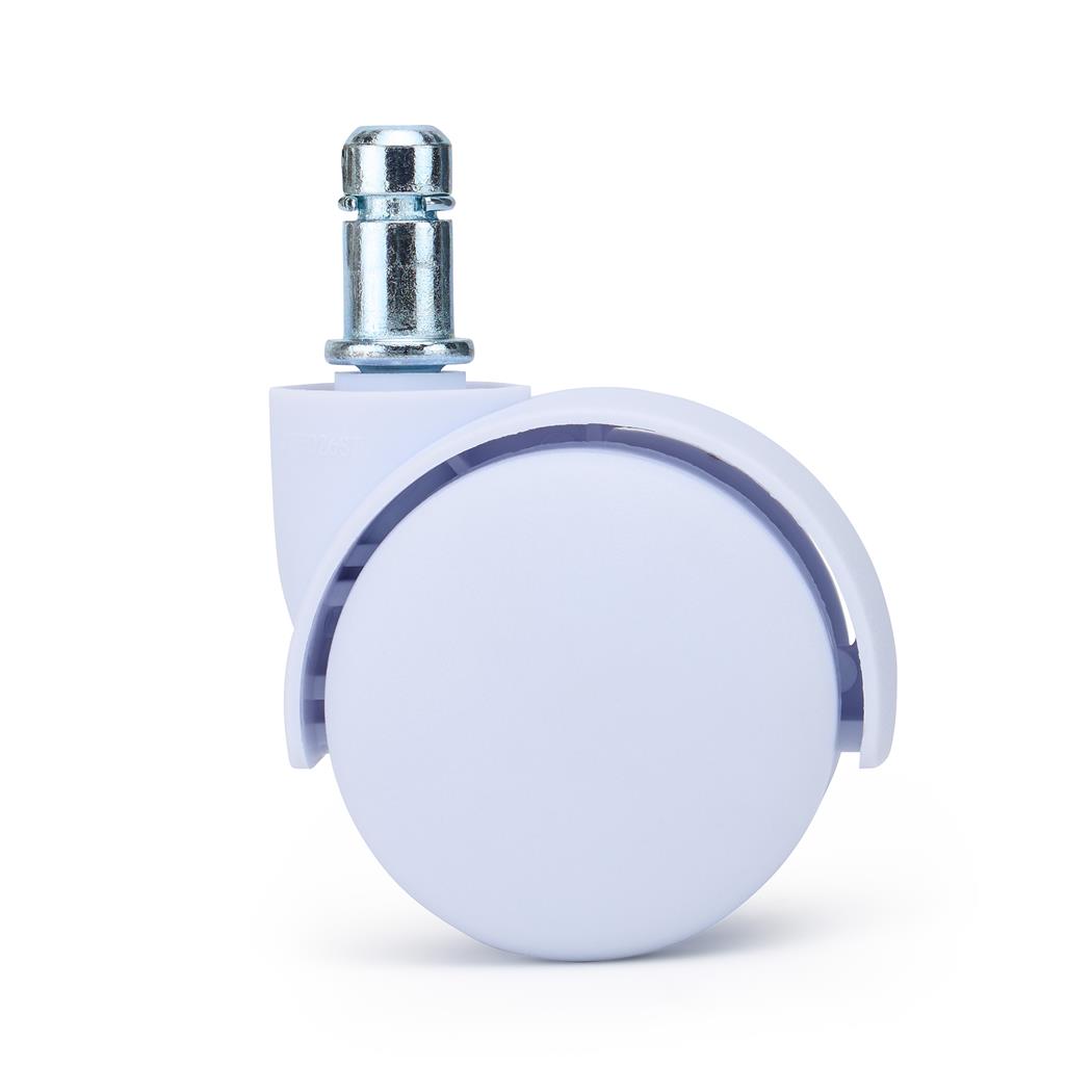 Set van 5 Wielen SPIN, 11x50mm, voor Zachte Ondergronden ,Wit