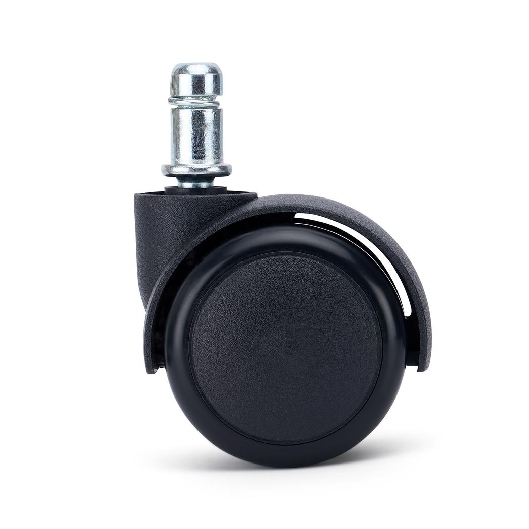 Set van 5 Wielen RUSH, 11x50mm, Elegant ontwerp, Harde vloeren, Zwart