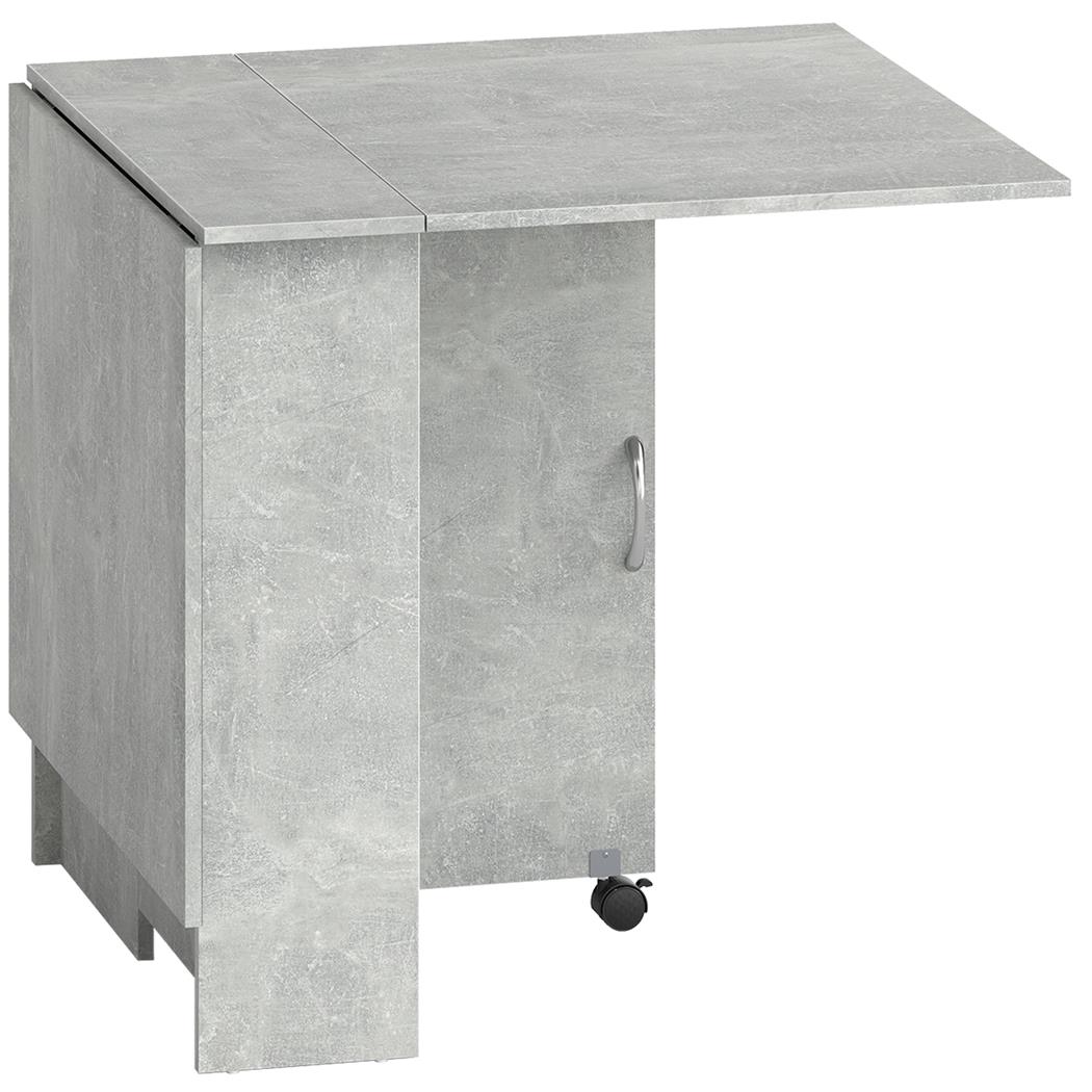 Vergadertafel MORONI  met Wielen en Opbergplanken, geschikt Voor maximaal 6 personen, Grijs