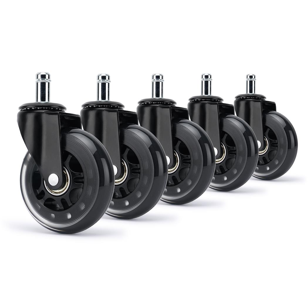5x H1 11mm Rolwielen, Geschikt Voor Alle Vloertypen, Stil en Duurzaam, Zwart