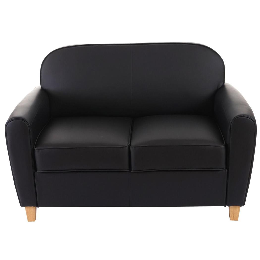 2-zitsbank ARTIS, Prachtig Elegant Ontwerp, Comfortabel en Veelzijdig, in Zwarte Stof