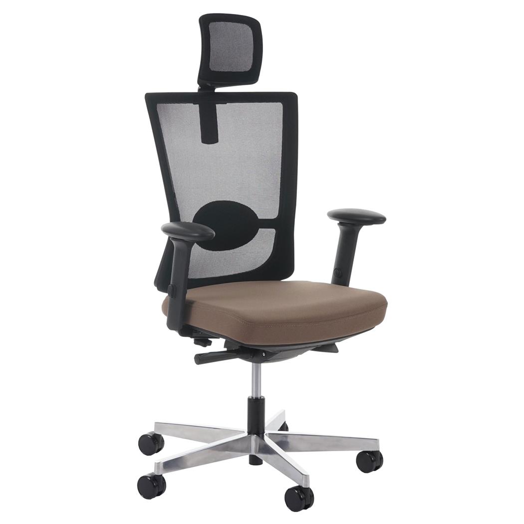 Ergonomische Bureaustoel NIJL PRO, 100% verstelbaar, Uitstekende Kwaliteit, Gebruik 8 uur, Bruin