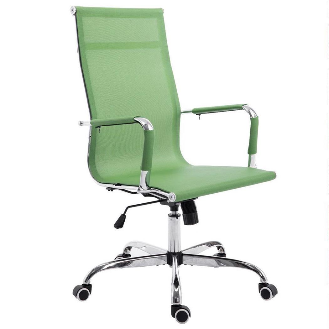 Bureaustoel ITALICA, Metalen Frame, Prachtig Ontwerp, met Ademend Mesh, Kleur Groen