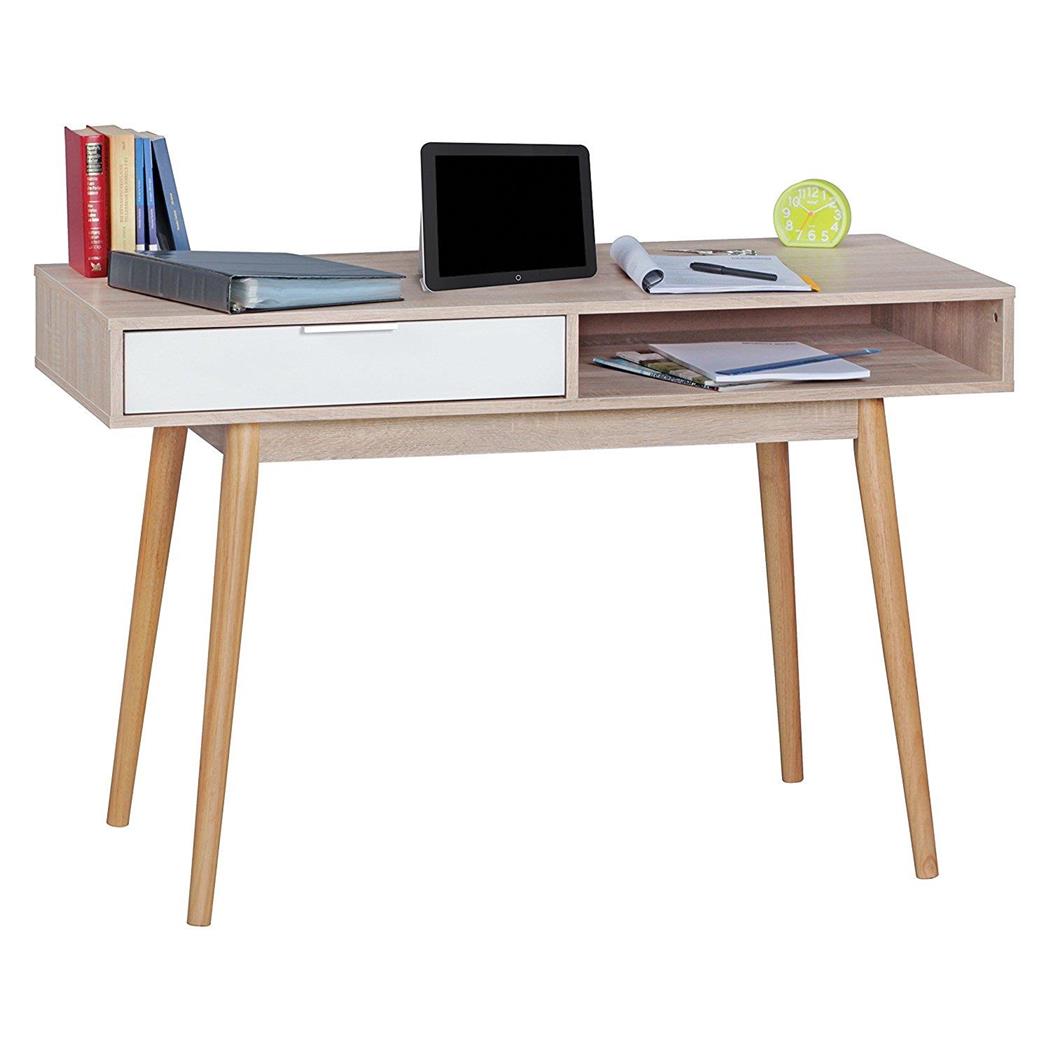 Bureau BERRY, Scandinavisch Design, Afmetingen 120x55x79 cm, Hout in de kleur Eiken