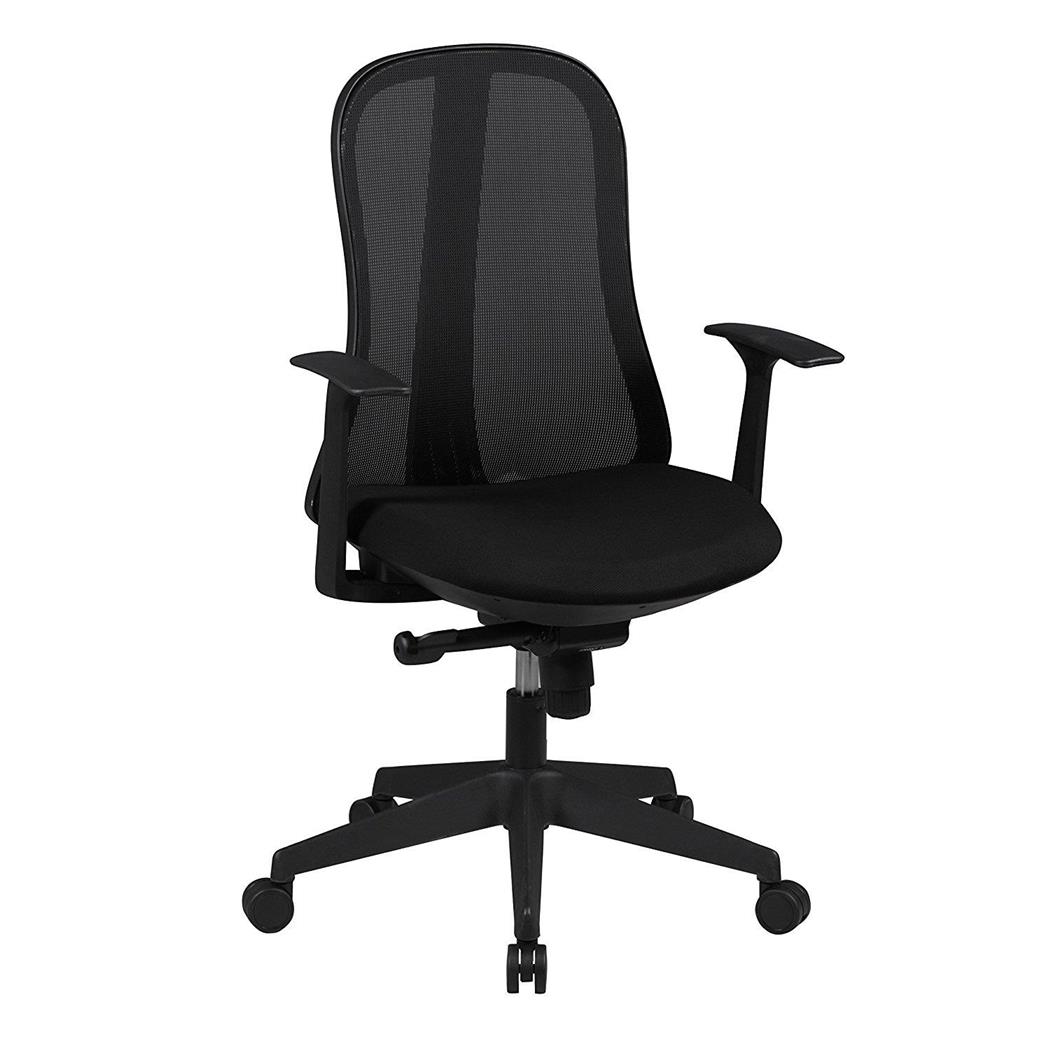 Ergonomische Bureaustoel MIRTA, Synchroon Kantelmechanisme, met Zwarte Mesh/Stof
