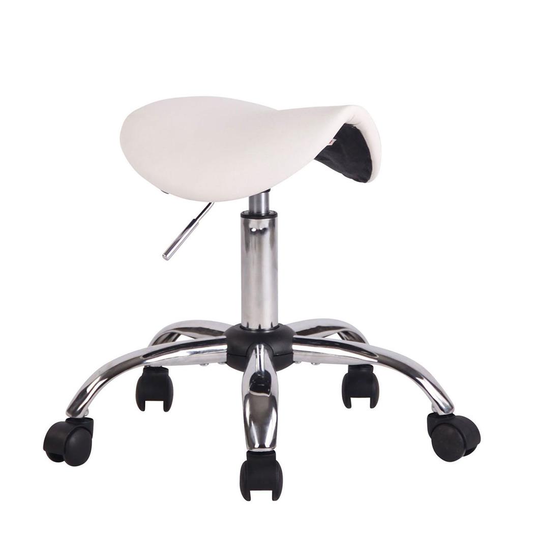 Werk kruk PONTY, Functioneel en praktisch design, kleur wit