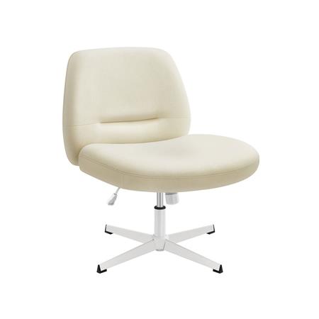Loungestoel COMFY Dikke Vulling, Draaibaar, Kantelbaar en In Hoogte Verstelbaar, Beige