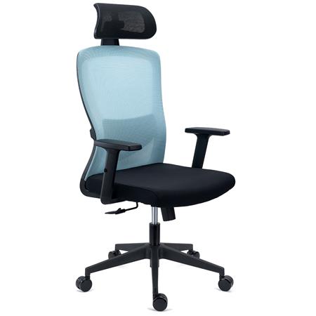 Ergonomische Bureaustoel NOTE PRO, Gebruik 8h, Gewatteerde Lendensteun, Metalen Structuur, Grijs