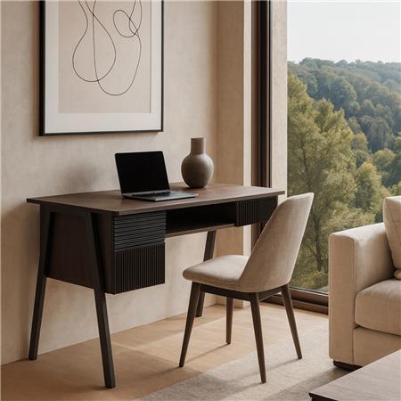 Bureau OPAL, Modern en Praktisch, 78x120x60cm, Donkere Houtkleur