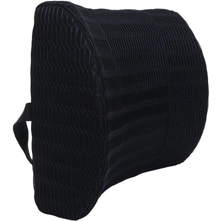 Ergonomisch Lendensteunkussen DASTI Visco-Elastisch Schuim, Bevestigingsriem, Zwarte Kleur