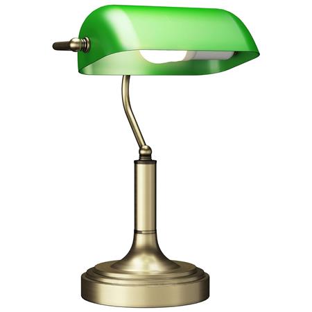 Bureaulamp HALO, Exclusief Ontwerp, Vintage Stijl, Groene Kleur