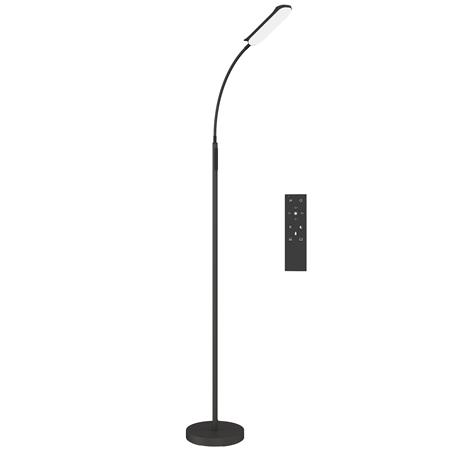 Kantoorlamp LIA, Afmetingen Ø22x175 cm, met Afstandsbediening en Touchscreenbediening, Timer, Zwarte Kleur