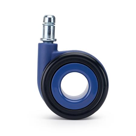 5x Wielen AERO voor Harde Vloeren 11mm/60mm, Modern Ontwerp, Blauw
