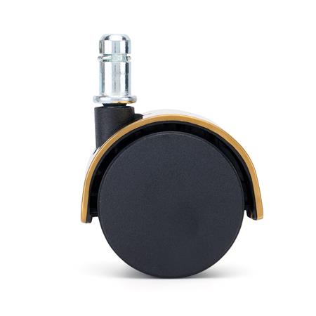 Set van 5 Wielen COVER, 11x50mm, Gouden Chroomlook, Geschikt voor Tapijten Vloeren