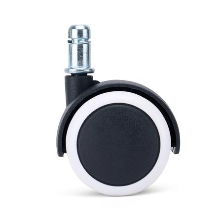 Set van 5 Wielen CLASS, 11x50mm, Elegant ontwerp, Harde Vloeren, Wit/Zwart