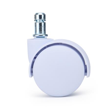 Set van 5 Wielen SPIN, 11x50mm, voor Zachte Ondergronden ,Wit