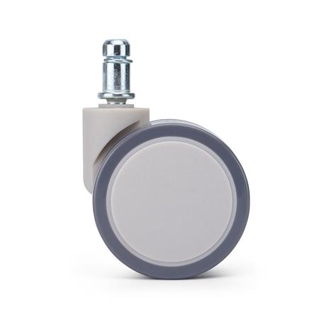 Set van 5 Wielen EVOX, 11x50mm, met Rubberen Coating, Grijs