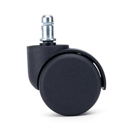 Set van 5 Wielen TURN, 11x60mm, voor Zachte Ondergronden, Zwart