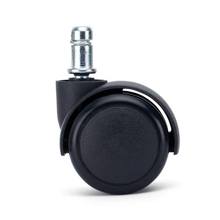 Set van 5 Wielen RUSH, 11x50mm, Elegant ontwerp, Harde vloeren, Zwart