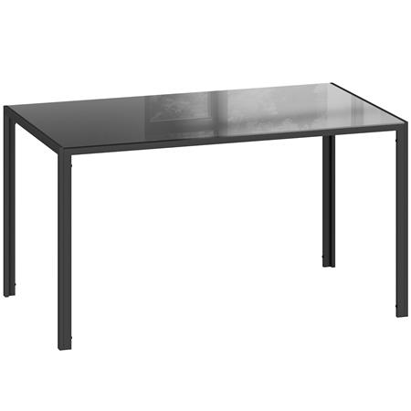 Vergadertafel MAPUTO, 140x80x75 cm, Zwart Gehard Glas