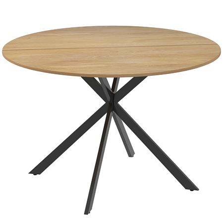 VENUS vergadertafel, Rond, stalen Frame, Ø120x75 cm, in Eikenkleur 