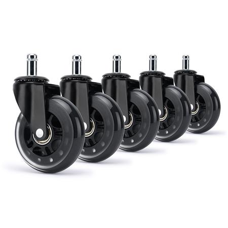 5x H1 11mm Rolwielen, Geschikt Voor Alle Vloertypen, Stil en Duurzaam, Zwart