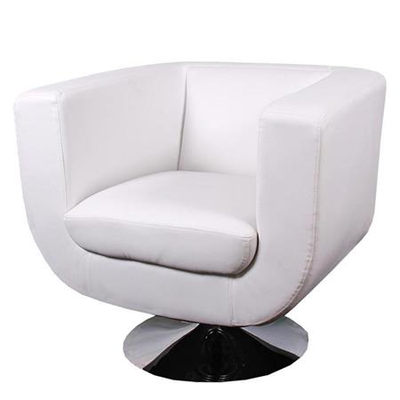 Design Fauteuil TREVISO II, Spectaculair Ontwerp en Maximaal Zitcomfort, Verschillende Kleuren, Wit