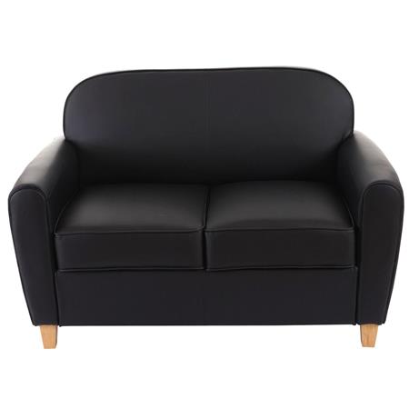 2-zitsbank ARTIS, Prachtig Elegant Ontwerp, Comfortabel en Veelzijdig, in Zwarte Stof
