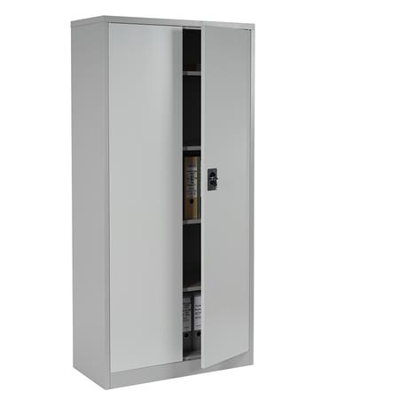 Metalen Archiefkast EDITH 2 DEUREN, 180x85x40 cm, in Staal, Kleur Beige