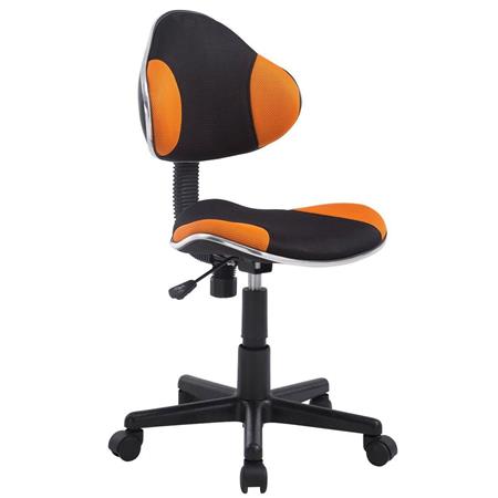 Kinderbureaustoel BASTER, Hoge Kwaliteit, met Ademende Mesh Bekleding, Oranje