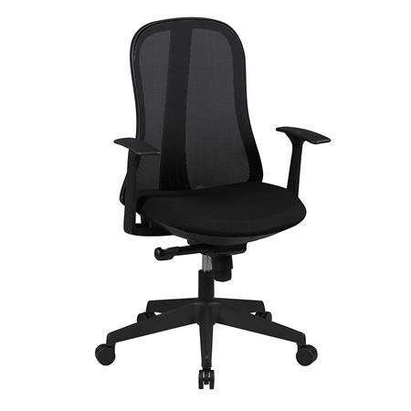 Ergonomische Bureaustoel MIRTA, Synchroon Kantelmechanisme, met Zwarte Mesh/Stof